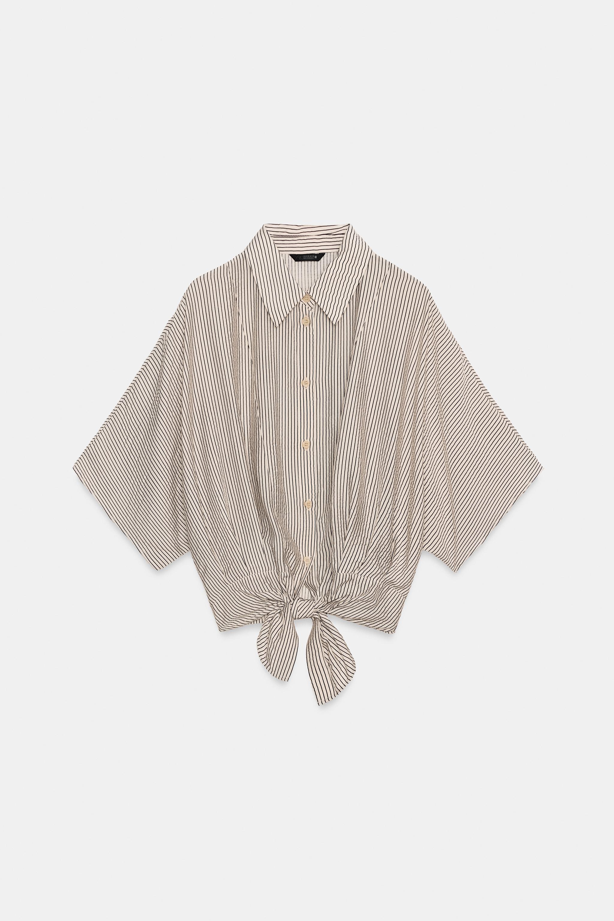CHEMISE MANCHES COURTES NŒUD